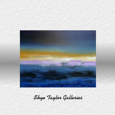 Alternate image for The Vision – Large Original 40 x 30 Horizontal Abstract Seascape Canvas Painting by Skye Taylor
