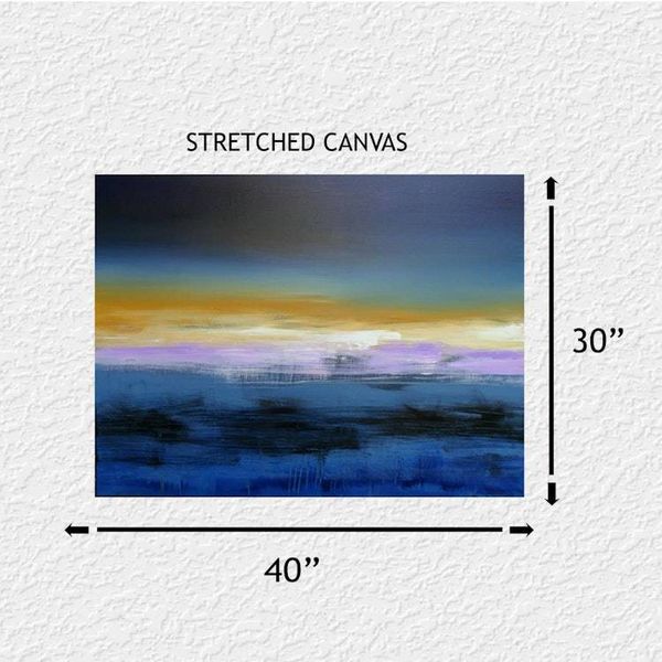Alternate image for The Vision – Large Original 40 x 30 Horizontal Abstract Seascape Canvas Painting by Skye Taylor