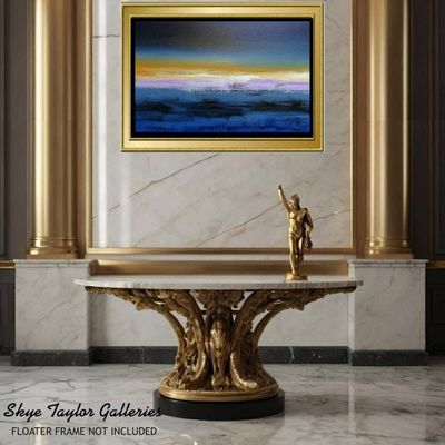 Alternate image for The Vision – Large Original 40 x 30 Horizontal Abstract Seascape Canvas Painting by Skye Taylor