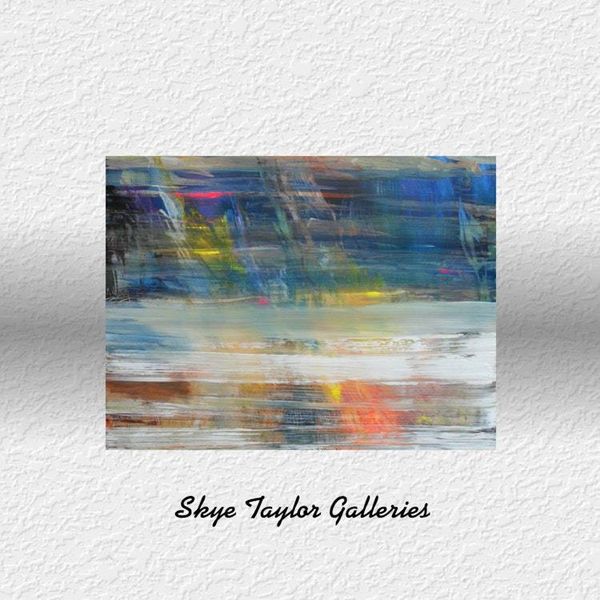 Alternate image for Mist of Heaven – Large Original 40 x 30 Horizontal Abstract Landscape Canvas Painting by Skye Taylor