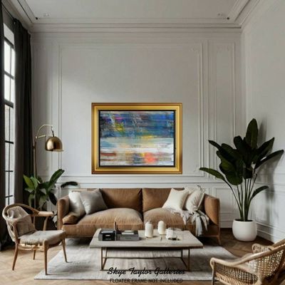 Alternate image for Mist of Heaven – Large Original 40 x 30 Horizontal Abstract Landscape Canvas Painting by Skye Taylor