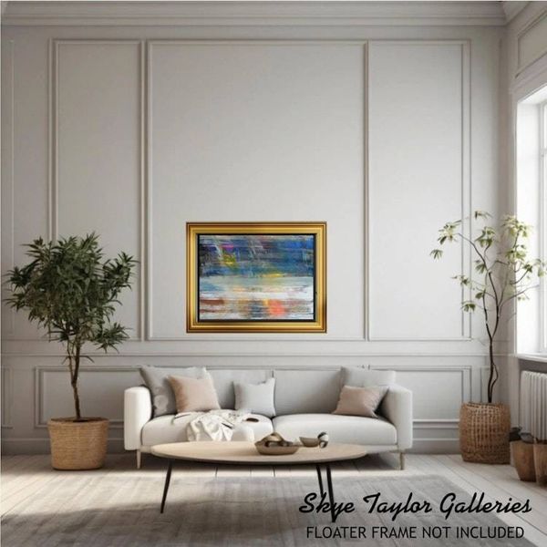 Alternate image for Mist of Heaven – Large Original 40 x 30 Horizontal Abstract Landscape Canvas Painting by Skye Taylor