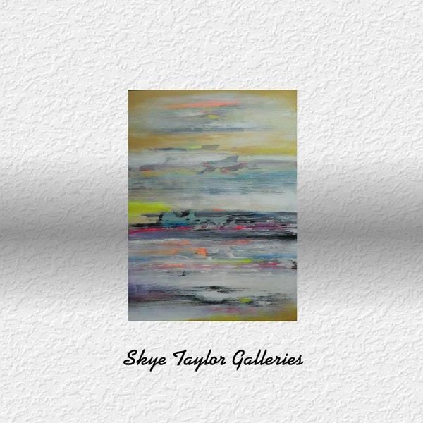 Alternate image for Imagine – Large Original 30 x 40 Vertical Abstract Seascape Canvas Painting by Skye Taylor