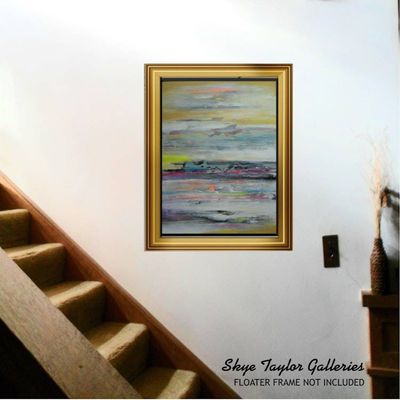 Alternate image for Imagine – Large Original 30 x 40 Vertical Abstract Seascape Canvas Painting by Skye Taylor