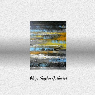 Alternate image for A Day In Yellow – Large Original 30 x 40 Vertical Textured Abstract Painting by Skye Taylor