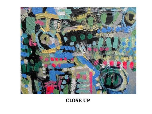 Alternate image for City Lights Mosaic – Original 40 x 30 Colorful Urban Abstract Canvas Painting - Skye Taylor