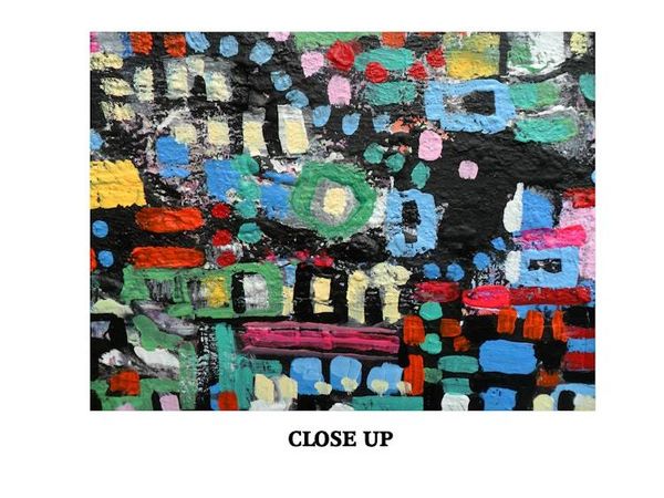 Alternate image for City Lights Mosaic – Original 40 x 30 Colorful Urban Abstract Canvas Painting - Skye Taylor