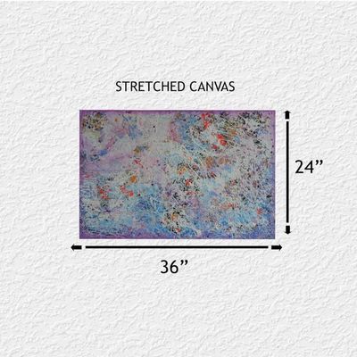 Alternate image for Waterfall – Original 36 x 24 Highly Textured Drip & Action Abstract Canvas Painting by Skye Taylor