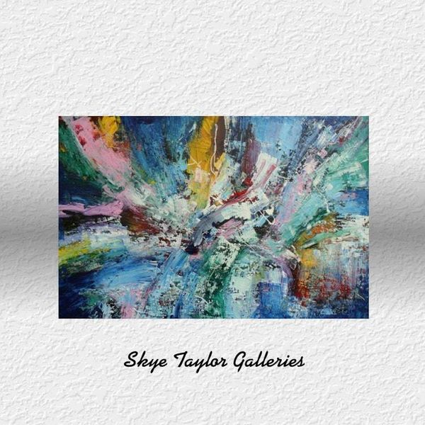 Alternate image for Soul Expression 1 - Original 24 x 30 Textured Acrylic Abstract Canvas Painting by Skye Taylor