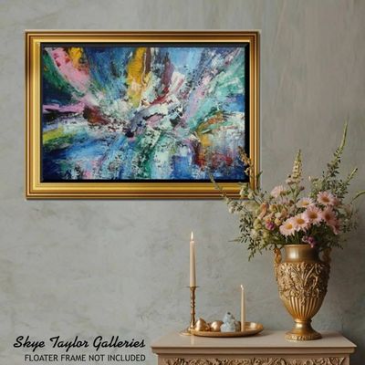 Alternate image for Soul Expression 1 - Original 24 x 30 Textured Acrylic Abstract Canvas Painting by Skye Taylor