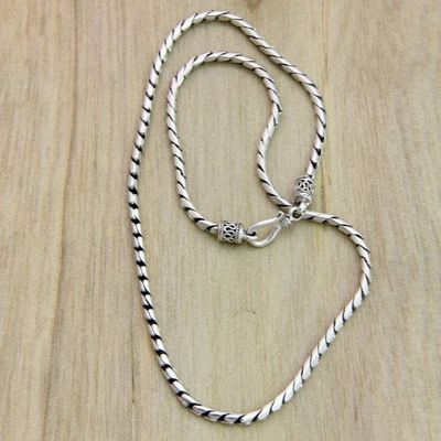 Primary image for Sterling Silver Chain Necklace Silver Sleek