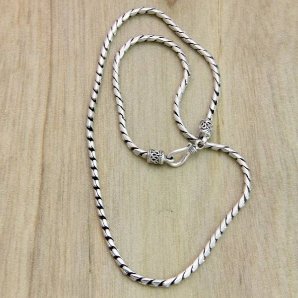 Alternate image for Sterling Silver Chain Necklace Silver Sleek