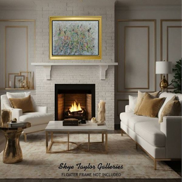 Alternate image for Vacarro – Original 40 x 30 Jackson Pollock Style Abstract Drip & Action Painting by Skye Taylor