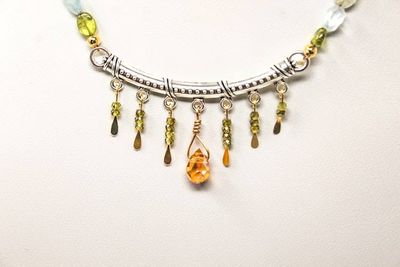 Alternate image for Multi Gemstone and CZ Statement Necklace