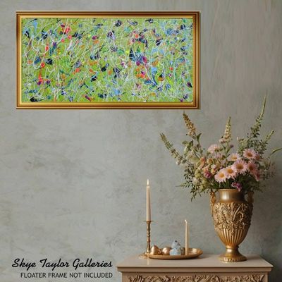 Alternate image for Joy of Life No. 2 – Original Jackson Pollock Style Abstract Painting by Skye Taylor