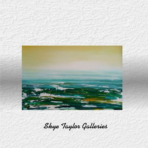Alternate image for Florida Keys No. 3 – Original 36 x 24 Coastal Ocean Horizon Painting by Skye Taylor