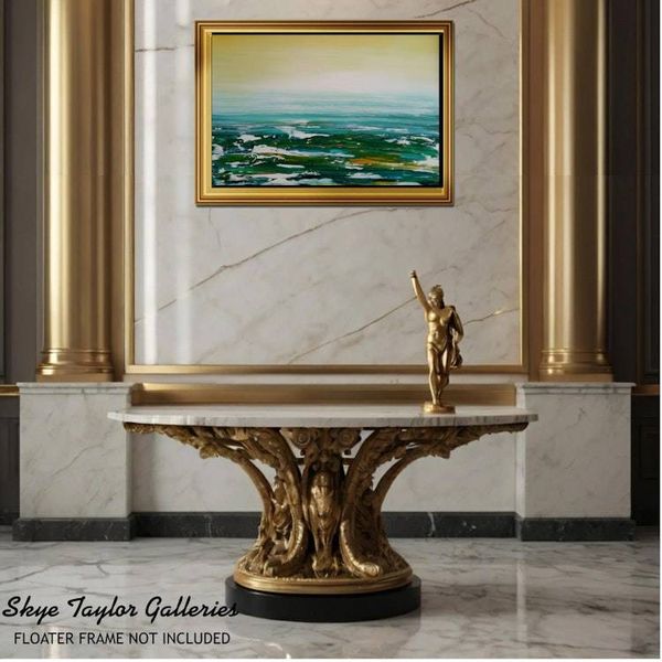 Alternate image for Florida Keys No. 3 – Original 36 x 24 Coastal Ocean Horizon Painting by Skye Taylor