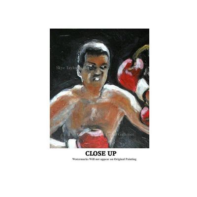 Alternate image for The Boxer – Original 8 x 10 Muhammad Ali Boxing Historic Canvas Painting by Skye Taylor