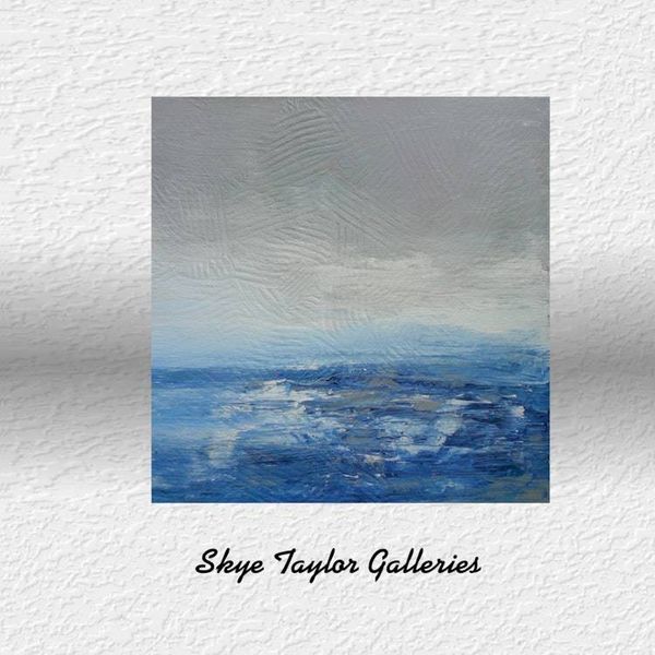 Alternate image for The Melody of Life – Original 30 x 30 Gallery Profile Coastal Impressionist Square Canvas Painting by Skye Taylor