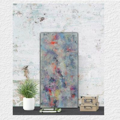 Alternate image for Heavens Garden – Original 24 x 12 Ethereal Panoramic Abstract Canvas Painting by Skye Taylor
