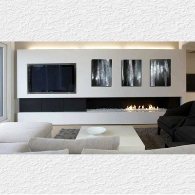 Alternate image for Night Life – Original 54 x 24 3-Panel Triptych Black & Silver Monochromatic Abstract Canvas Painting by Skye Taylor