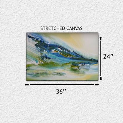 Alternate image for Splash – Original 36 x 24 Dynamic Ocean Wave Abstract Canvas Painting by Skye Taylor