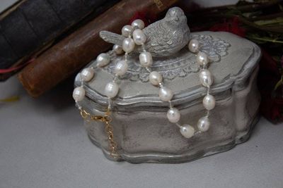 Alternate image for Freshwater Pearl and Labradorite Necklace