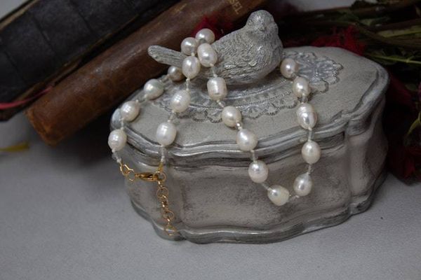 Alternate image for Freshwater Pearl and Labradorite Necklace