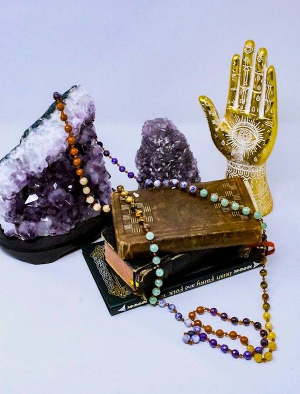 Alternate image for Multi Gemstone Chakra Necklace