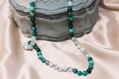 Primary image for Chrysocolla and Chalcedony Necklace