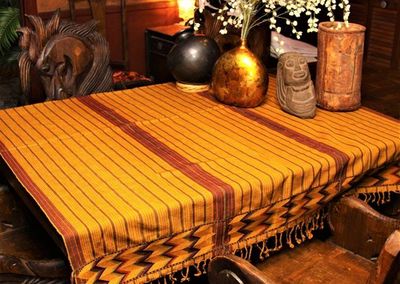 Alternate image for Handwoven Harvest Gold Zacualpa Tablecloth