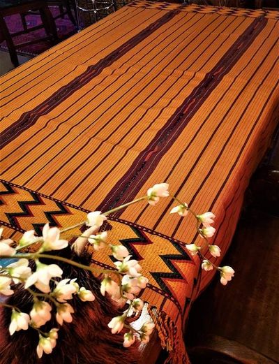 Alternate image for Handwoven Harvest Gold Zacualpa Tablecloth