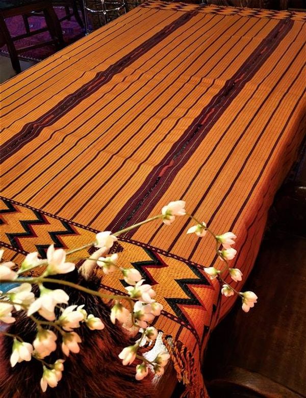 Alternate image for Handwoven Harvest Gold Zacualpa Tablecloth