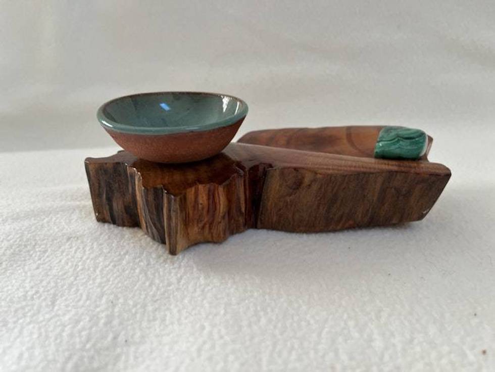 'Soul Connection' Hand-Shaped Nature Altar From a VintageTree Root (Small3)