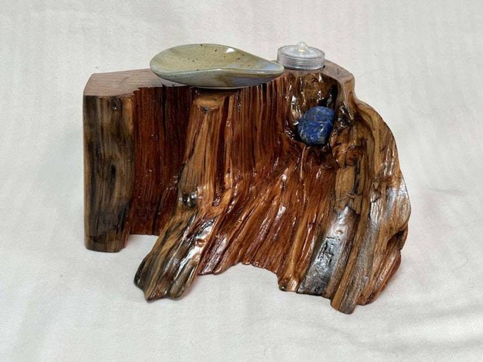 'Soul Connection' Hand-Shaped Nature Altar From a Vintage Tree Root (Large2)
