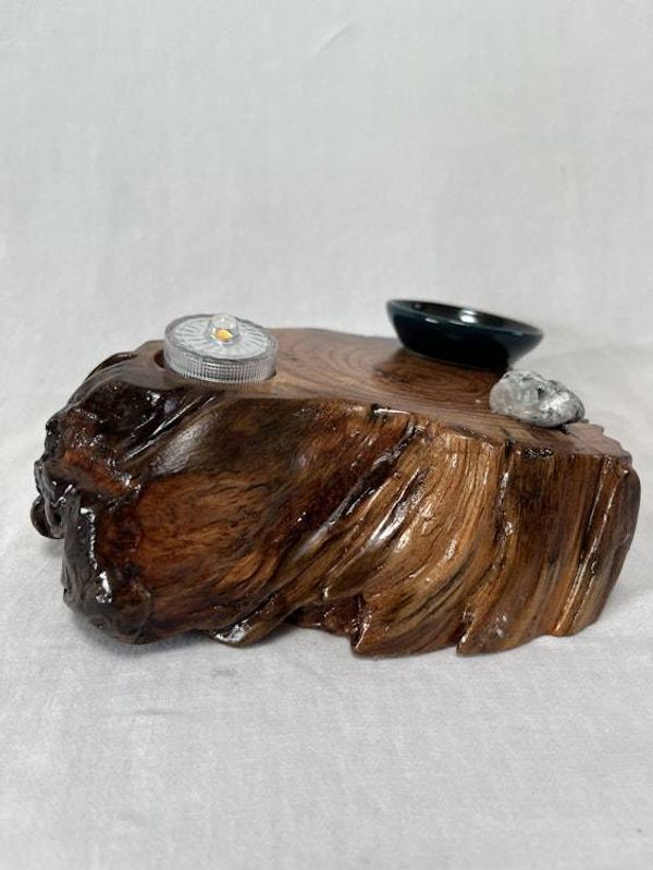 Alternate image for Soul Connection Hand-Shaped Nature Altar From a Vintage Tree Root (Medium 1)