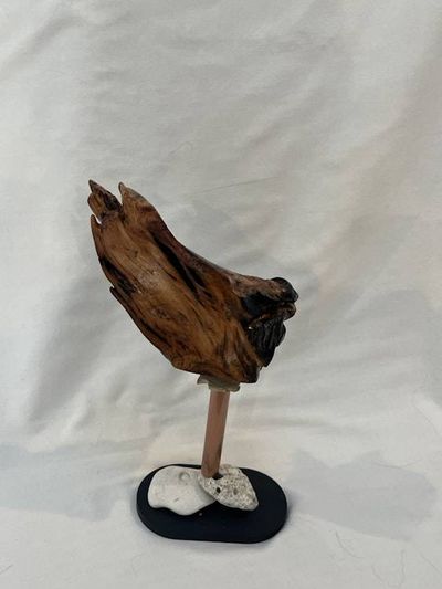 Alternate image for Swirling Energy Hand-Shaped Nature Art From a Vintage Tree Root
