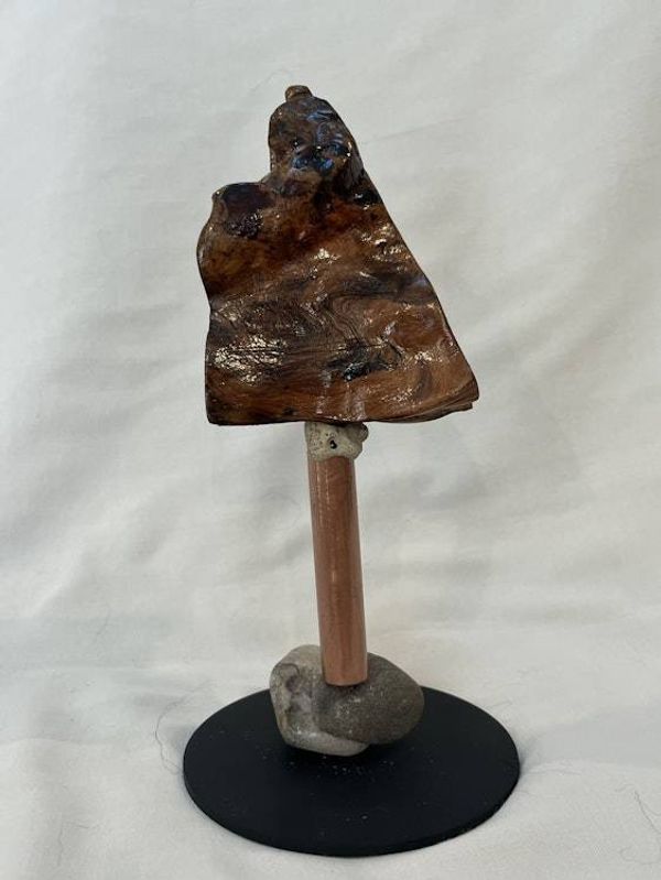 Alternate image for Mahogany Hand-Shaped Nature Art From a Vintage Tree Root