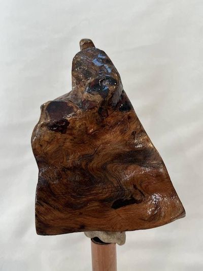 Alternate image for Mahogany Hand-Shaped Nature Art From a Vintage Tree Root