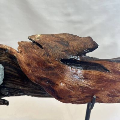 Alternate image for Wave Length Hand-Shaped Nature Art From a Vintage Tree Root