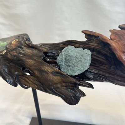 Alternate image for Wave Length Hand-Shaped Nature Art From a Vintage Tree Root
