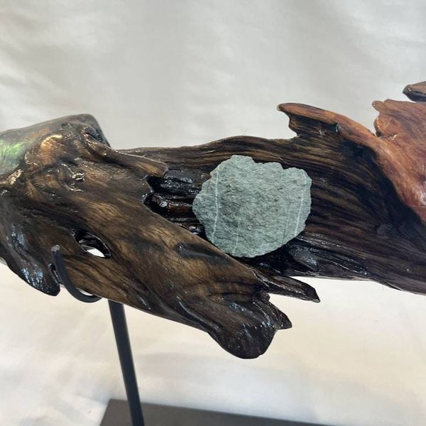 Alternate image for Wave Length Hand-Shaped Nature Art From a Vintage Tree Root