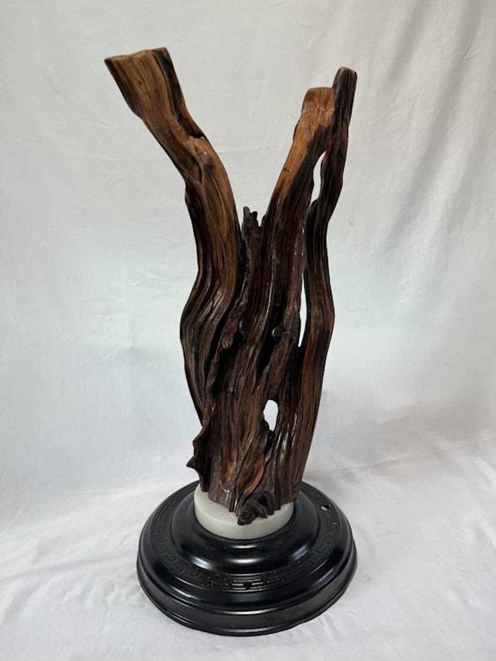 'Three Directions' Hand-Shaped Nature Art From a Vintage Tree Root