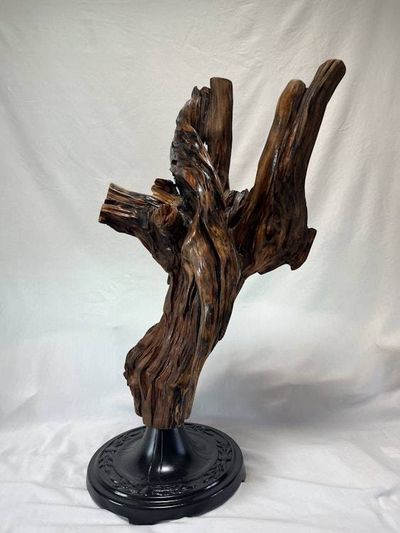 Alternate image for Root Heart Hand-Shaped Nature Art From a Vintage Tree Root