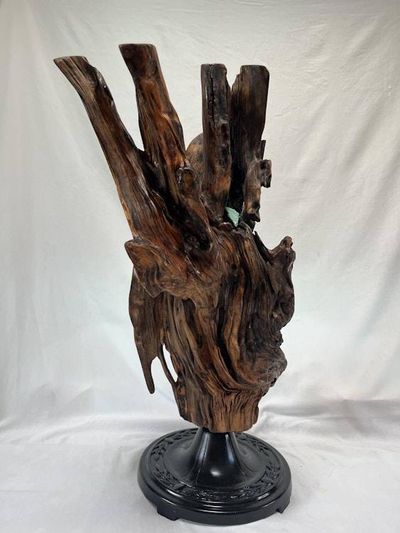 Alternate image for Root Heart Hand-Shaped Nature Art From a Vintage Tree Root
