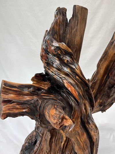 Alternate image for Root Heart Hand-Shaped Nature Art From a Vintage Tree Root