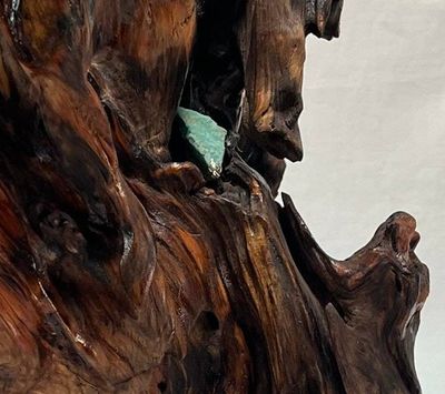 Alternate image for Root Heart Hand-Shaped Nature Art From a Vintage Tree Root