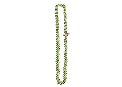 Alternate image for Natural Peridot August Birthstone Hand Knotted Necklace