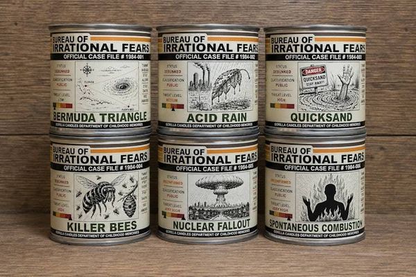 Alternate image for 80s Irrational Fears Candle. Quicksand. Choose your scent
