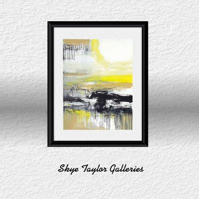 Alternate image for Arizona Sun - Original Abstract Expressionist Acrylic Painting on Premium Watercolor Paper - 11 x 14 - Unframed - Free Shipping